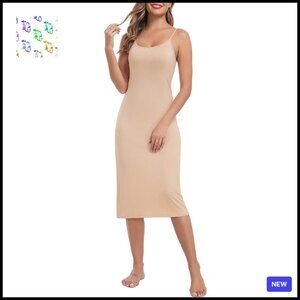 Silky Slip Dress Adjustable Straps Elegant Minimal Chic Layering Essential